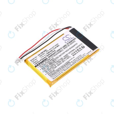 Batterie pour TomTom Go 530 Live, 630T, 720, 730T, 930T, 1697461, Li-Polymer, 3.7V, 1300mAh, HQ