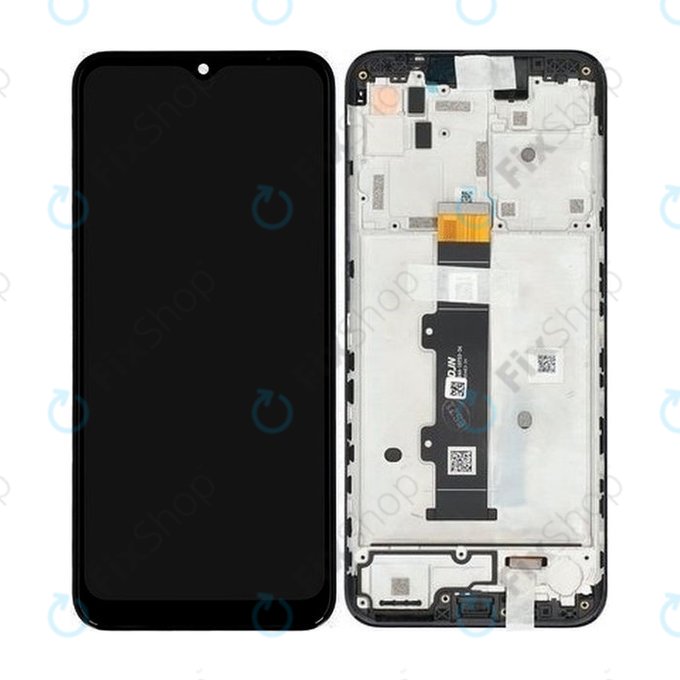 Motorola Moto G30 XT2129 - Écran LCD + Écran Tactile + Cadre (Noir Phantom) - 5D68C18187 Genuine Service Pack