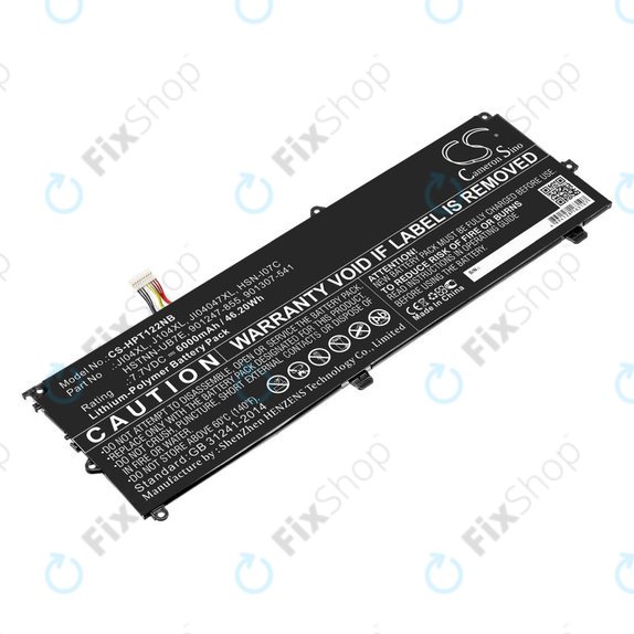 Batterie pour HP Elite X2 1012 G2, 6000mAh, Li-Pol, 7.7V, JI04XL, HQ