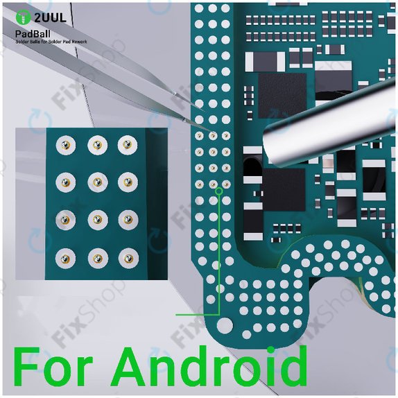Billes d'étain pour réparation Android, 2UUL PB02
