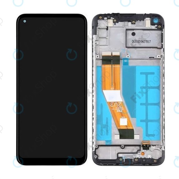 Samsung Galaxy A11 A115F - Écran LCD + Ecran Tactile + Cadre (Noir) - GH81-18760A Genuine Service Pack