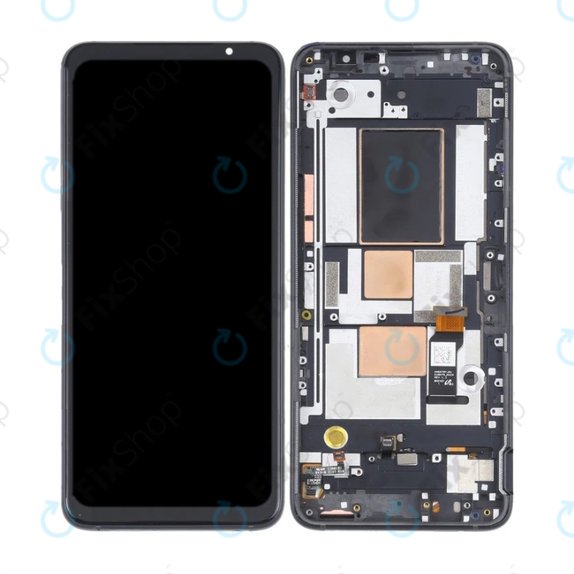 Asus ROG Phone 5 ZS673KS - Écran LCD + Ecran Tactile + Cadre (Phantom Black) OLED