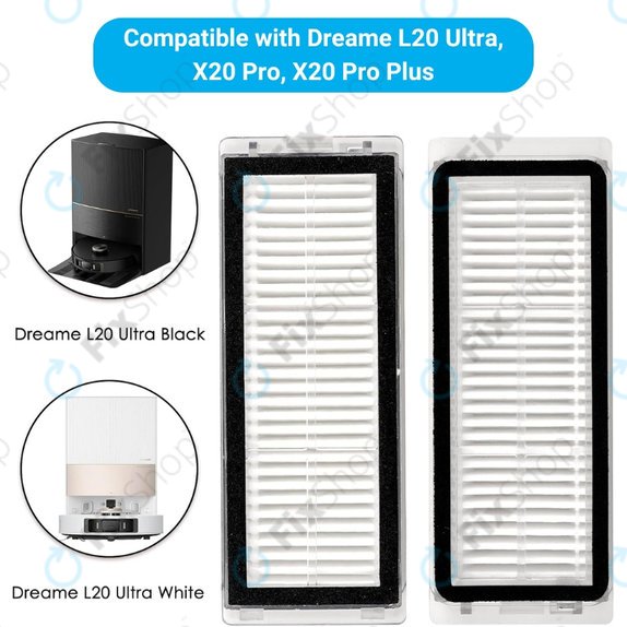 Filtre HEPA, 2 pièces pour Xiaomi Dreame L20 Ultra, X20 Pro, X20 Pro Plus