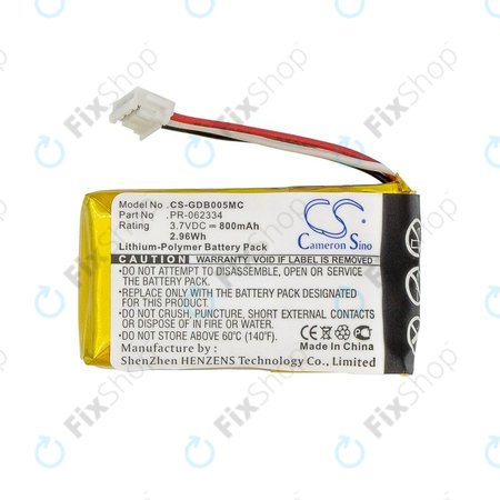 Batterie pour GoPro Hero +, 800mAh, Li-Polymer, 3.7V, PR-062334, HQ