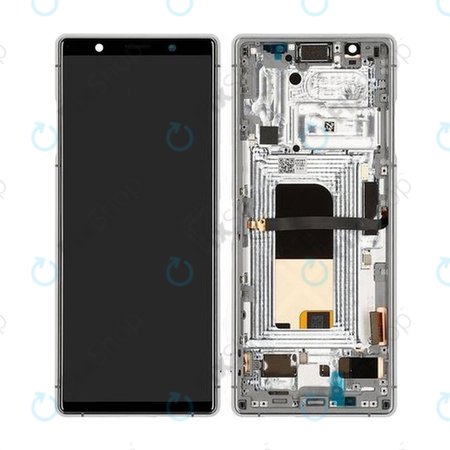 Sony Xperia 5 - LCD + Écran Tactile + Cadre (Gris) - 1319-9455 Genuine Service Pack