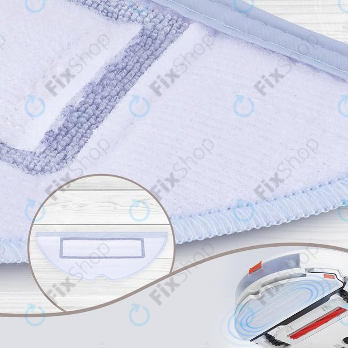 Chiffon de vadrouille, 2 pièces, Microfibre pour Xiaomi Roborock S7, S7+, S7 MaxV, S7 MaxV Ultra, S7 Pro Ultra, S8, S8+, T7S Plus