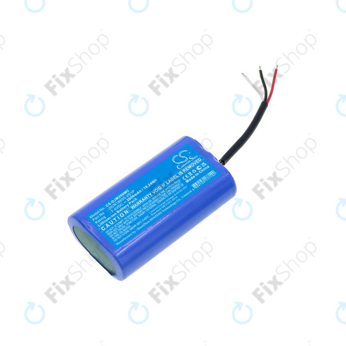 Batterie pour DJI Mobile 3, 4, Osmo Mobile 2, Mobile 3, Mobile 4, 2600mAh, Li-Ion, 7.4V, 2ICR18650-2S1P, HQ