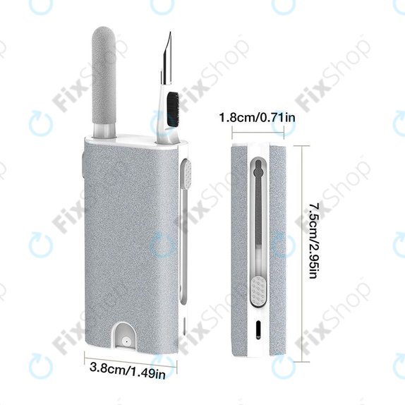 Kit de brosse de nettoyage multifonction pour téléphone et écouteurs 5 en 1