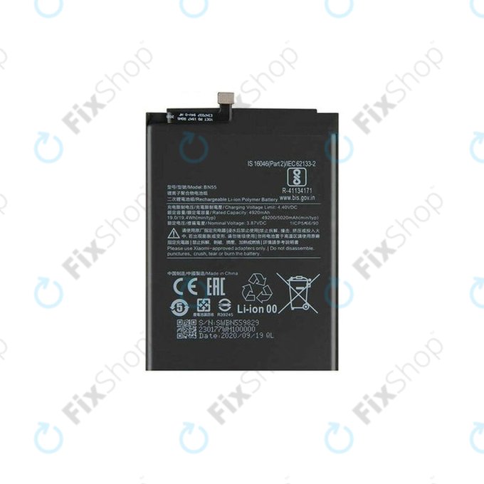 Xiaomi Redmi Note 9S - Batterie BN55 5020mAh