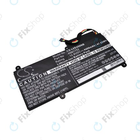 Batterie pour Lenovo ThinkPad E450, E455, E460, E465, T470p, ThinkPad Edge E450 i7, 4400mAh, Li-Ion, 10.8V, 45N1752, HQ