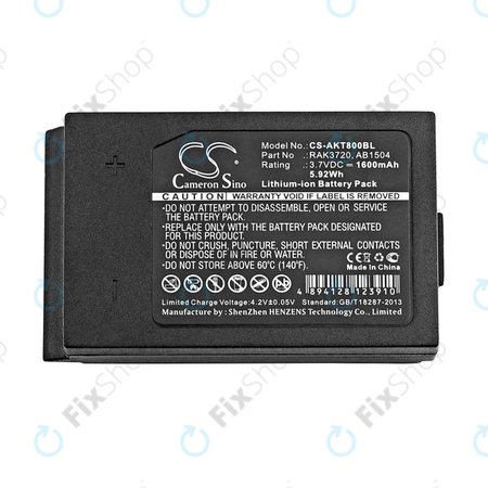Batterie pour Akerstroms Mercury 8B, Jupiter, Era 150J, 1600mAh, Li-Ion, 3.7V, RAK3720, HQ