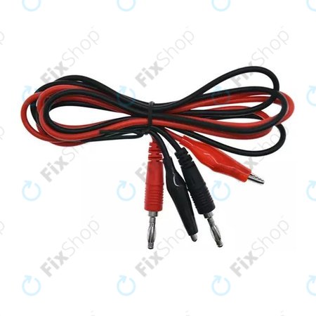 Geti GT-L05 - Câble de test double pour multimètre (pince crocodile)