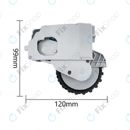 Xiaomi Dreame F9, Mi Robot Vacuum Mop (Mijia 1C), 2 Pro+ (Mijia 1T) - Roue avec moteur (gauche) (Blanc)