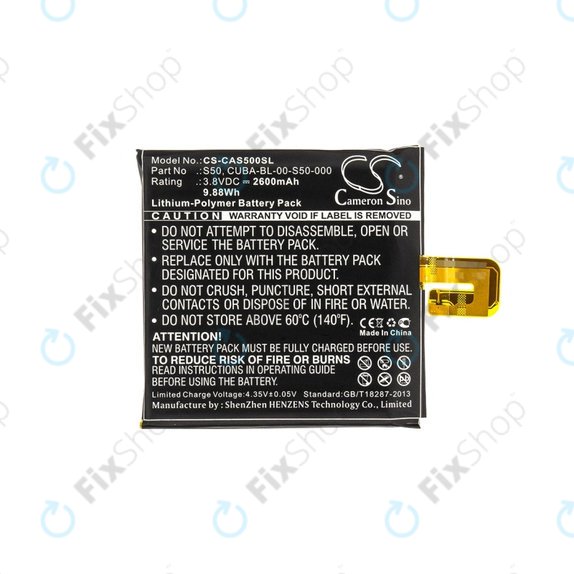 Caterpillar CAT S50 - Batterie CUBA-BL-00-S50-000 2600mAh HQ