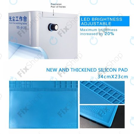 Sunshine SS-917C - Banc de travail sans poussière pour réparations