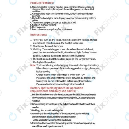 Docreate HPSW 5000W - Kit de bricolage pour mini machine à souder par points (4000mAh)