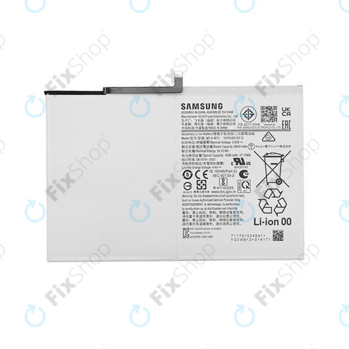 Samsung Galaxy Tab A9+ 11 X210, X216B - Batterie WT-S-W11 7040mAh - GH81-24467A Genuine Service Pack