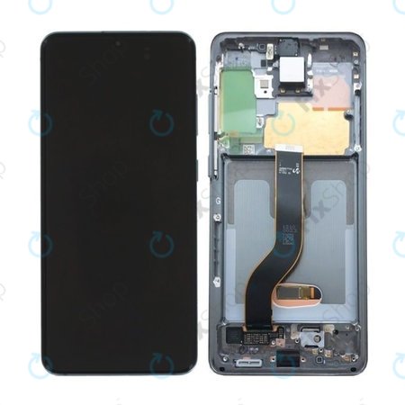 Samsung Galaxy S20 G980F - Écran LCD + Ecran Tactile + Cadre (Gris Cosmique) - GH82-22131A, GH82-22123A, GH82-31433A, GH82-31432A Genuine Service Pack