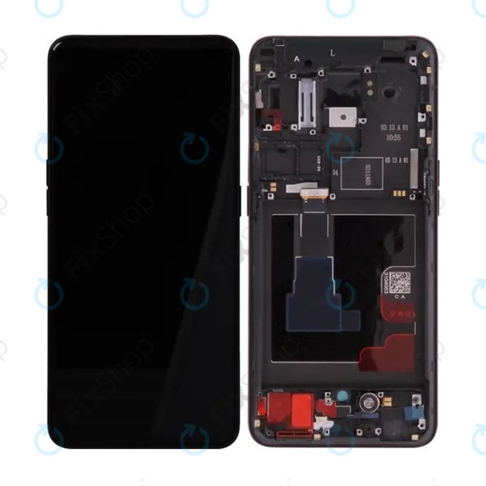 Oppo Reno 2 - Écran LCD + Vitre Tactile + Cadre (Noir) - O-4902800 Genuine Service Pack