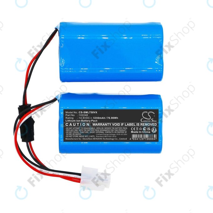 Batterie pour Symbo Laserbot 750, 5200mAh, Li-ion, 14.8V, 102248, HQ