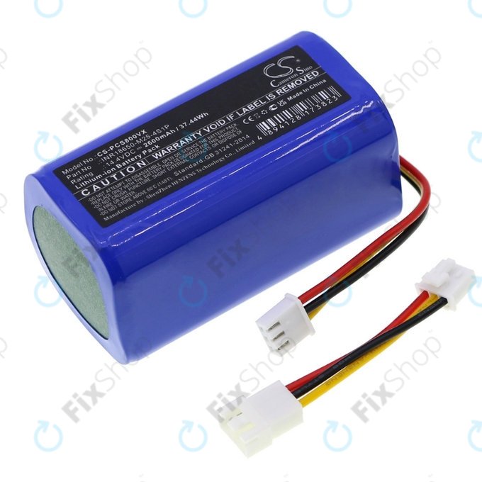 Proscenic 800T, 820T, 830T - Batterie INR18650-M25-4S1P Li-Ion 14.4V 2600mAh HQ