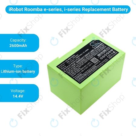 iRobot Roomba e-series, i-series - Batterie ABL-D1, 4624864, ABL-D2 2600mAh HQ