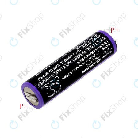 Batterie pour Moser Ermila 1884, 1885, Wahl 1884 LI+PRO, Wahl Ermila 1884, 1885, 1800mAh, LiFePO4, 3.2V, -, HQ