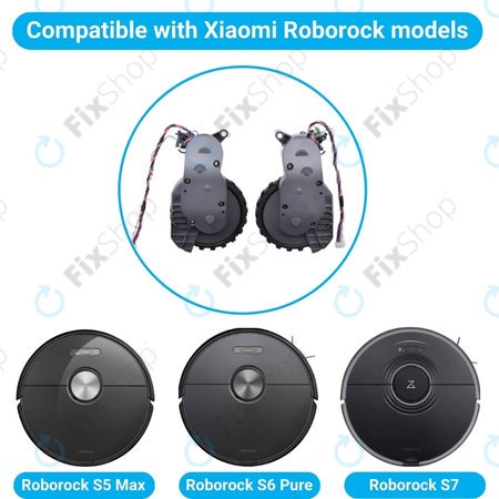 Xiaomi Roborock S5 Max, S6 Pure, S7 - Moteur des roues gauche et droite (Gris)