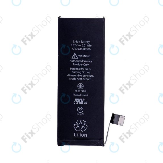 Batterie pour iPhone SE, 1624mAh