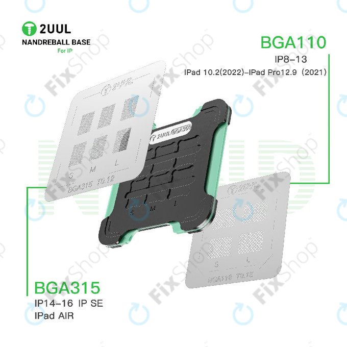 Base magnétique double face pour rebillage NAND, 2UUL BH16