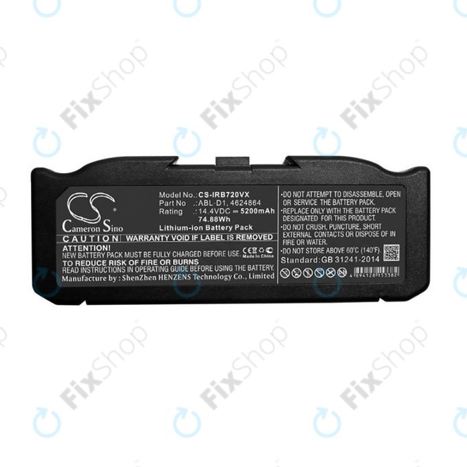 iRobot Roomba e-series, i-series - Batterie ABL-D1, 4624864, ABL-D2 5200mAh HQ