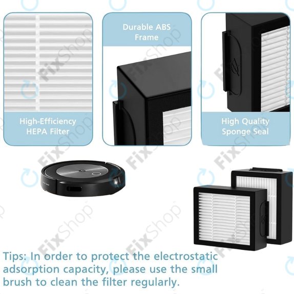 iRobot Roomba e-series, i-series, j-series - Filtre HEPA (3 pieces)