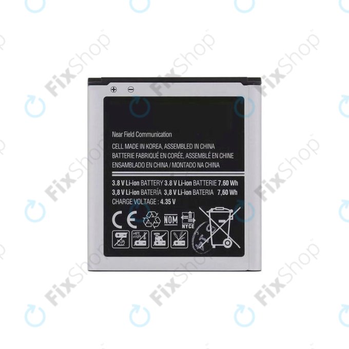 Samsung Galaxy Ace 4 G357FZ, Galaxy Ace Style LTE, GT-I9195i Galaxy S4 Mini Value Edition, Galaxy S4 Mini Plus - Batterie EB-BG357BBE, B500AE 1900 mAh