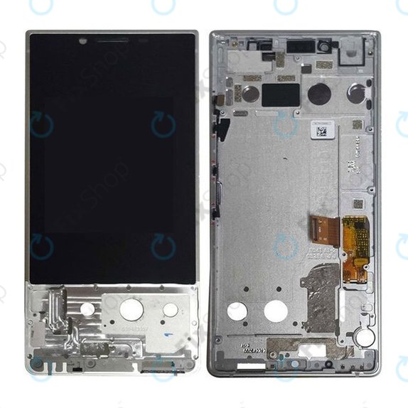 Blackberry Key2 - Écran LCD + Écran tactile + Cadre (Argent)