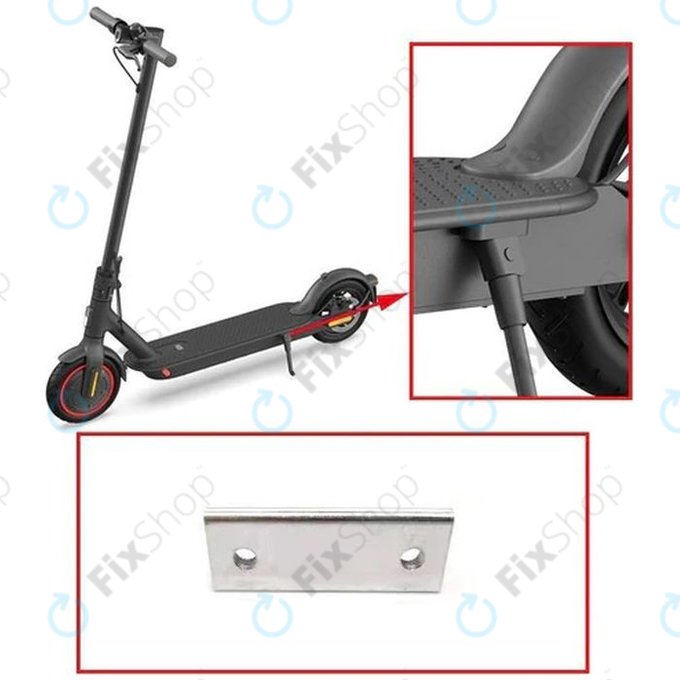 Xiaomi Mi Electric Scooter Pro, Pro 2 - Plaque Métallique avec Filetage - C002370004400 Genuine Service Pack