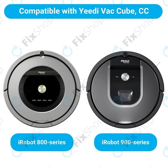 Kit de pièces de rechange pour iRobot Roomba 800, 900-series (1 paire de brosses principales, 2x Filtre, 2x Brosse latérale)