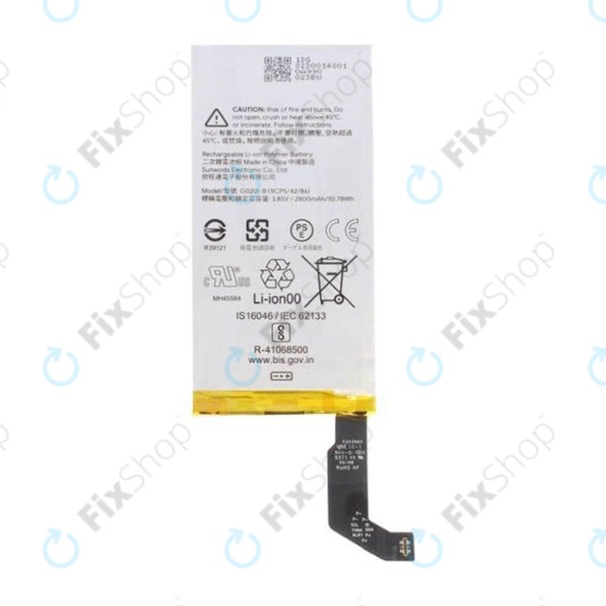 Google Pixel 4 - Batterie G020I-B 2800mAh - G823-00148-01 Genuine Service Pack