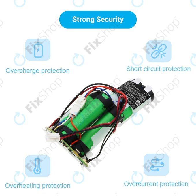 Philips PowerPro Duo, Aqua, Daily Duo - Batterie 69-2008-009-223 Li-Ion 18V 2000mAh HQ