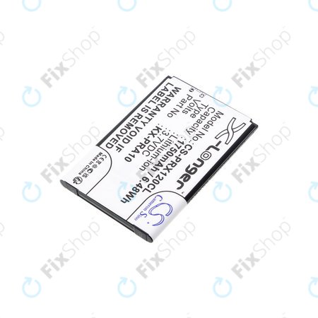 Batterie pour Panasonic KX-PRX110, 120, 150, 1750mAh, Li-Ion, 3.7V, KX-PRA10, HQ