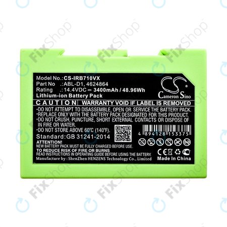 iRobot Roomba e-series, i-series - Batterie ABL-D1, 4624864, ABL-D2 3400mAh HQ