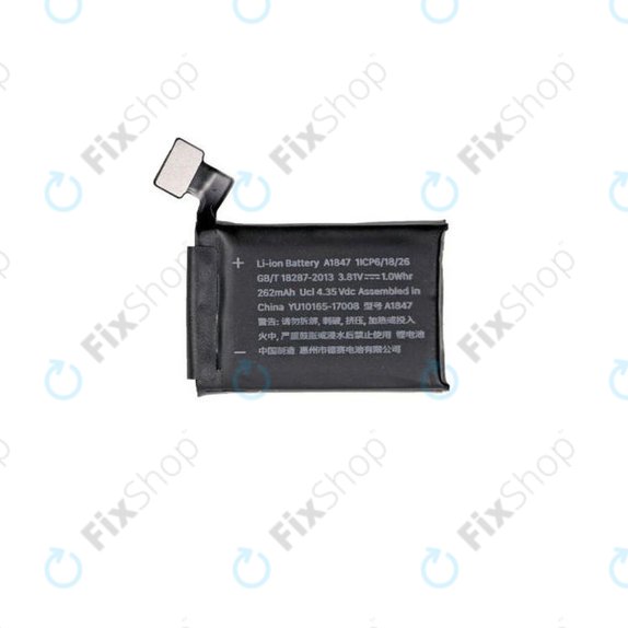 Batterie pour Apple Watch 3 38mm, 262mAh, GPS Version, Refurbished