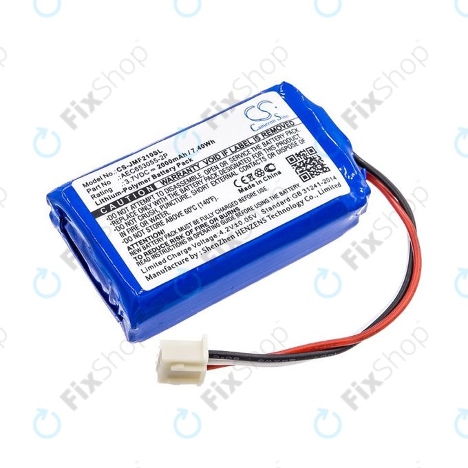 Batterie pour JBL Flip 2 (2013), 2000mAh, Li-Pol, 3.7V, AEC653055-2P, HQ