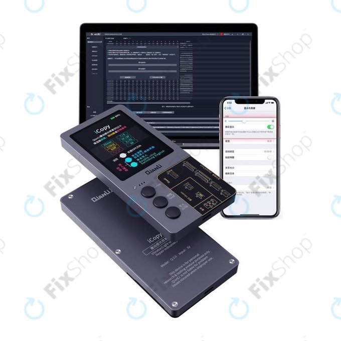 QianLi iCopy Plus 2.2 - True Tone, capteur de lumière, programmeur de vibrations et testeur de batterie (iPhone 7 - 11 Pro Max)