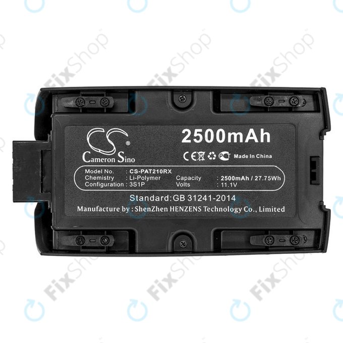 Batterie pour Parrot Bebop 2, Parrot Bebop 2 Pro, 2500mAh, Li-Pol, 11.1V, HQ