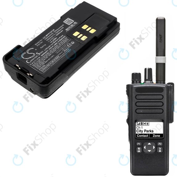 Batterie pour Motorola Dp2600e, Dp4000, P8608, Xpr3000, Xpr7350, 2200mAh, Li-Ion, 7.4V, PMNN4409, HQ