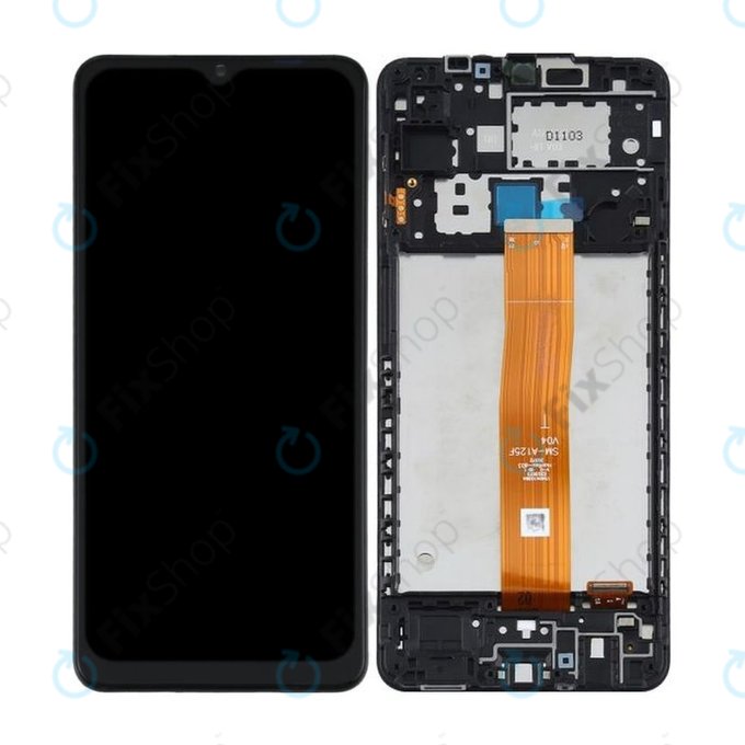 Samsung Galaxy A12 A125F - Écran LCD + Écran tactile + Cadre (Noir) TFT
