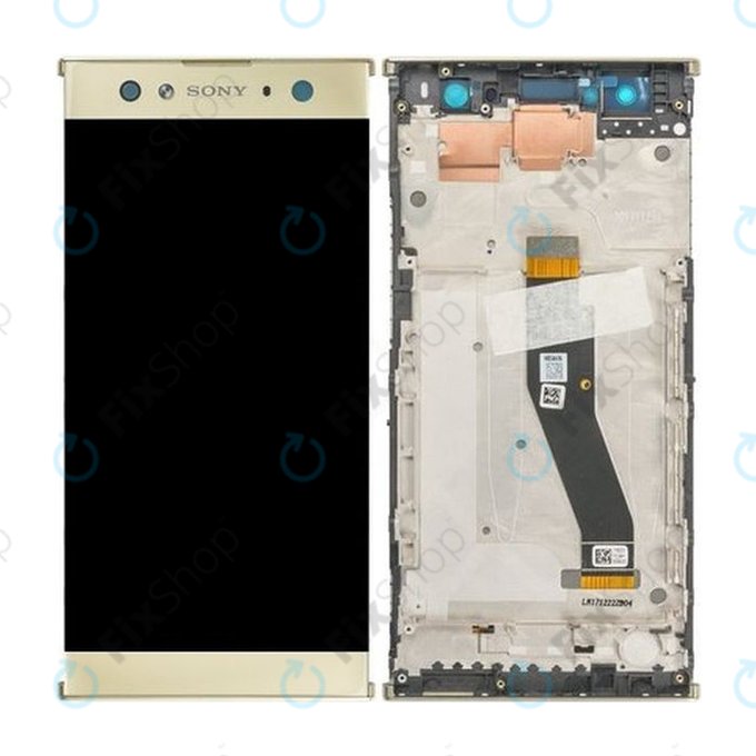 Sony Xperia XA2 Ultra Dual - Écran LCD + Écran tactile + Cadre (Or) - 78PC2300040 Genuine Service Pack