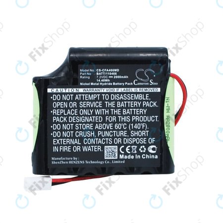 Batterie pour Cefarm Rehab 4, Stimulator Globus Mystim, 2000mAh, Ni-MH, 7.2V, BATT/110466, HQ