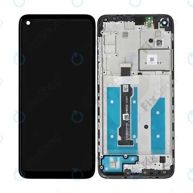 Motorola Moto G8 XT2045 - Écran LCD + Écran Tactile + Cadre (Noir) - 5D68C16383 Genuine Service Pack