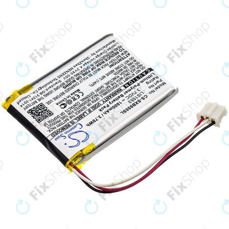 Batterie pour Sony Mdr-Xb950n1, Srs-Ws1, 1000mAh, Li-Pol, 3.7V, LIS1553, HQ